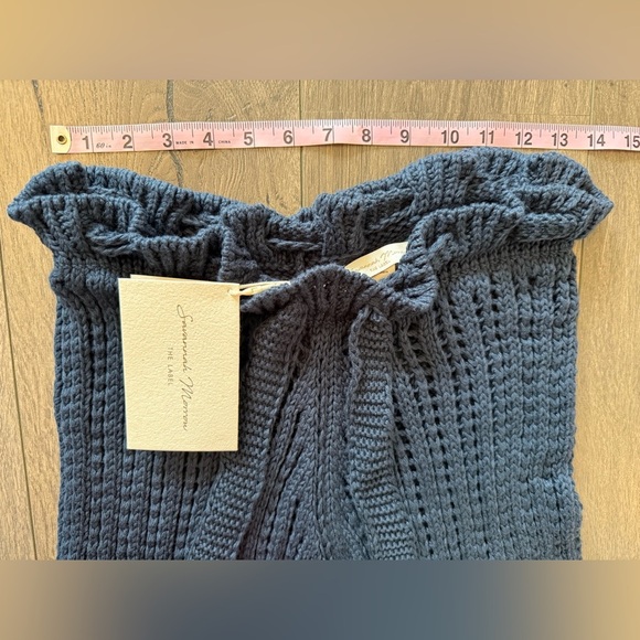 NWT Savannah Morrow Oak Organic Knitted Cotton Pant in Indigo Blue Size XXS - Picture 9 of 14